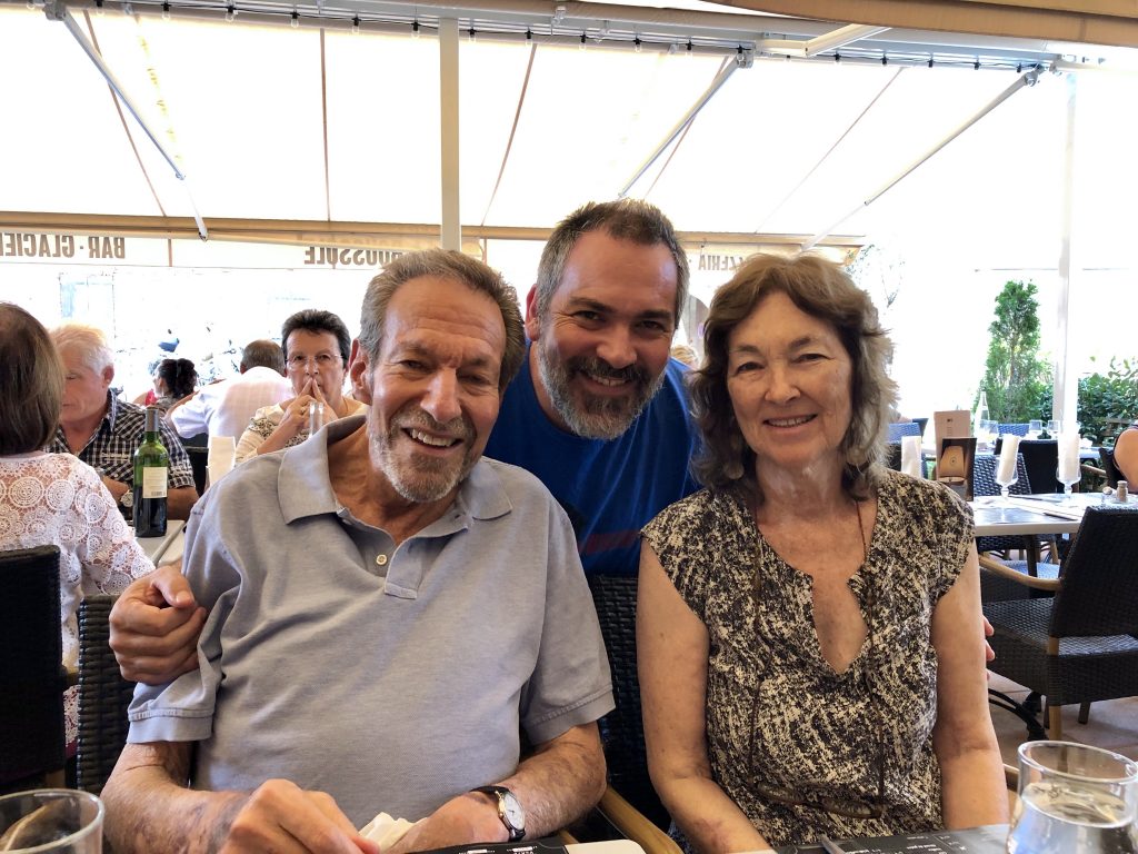 David & his parents, Jim & Esther, Albi
